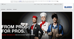 Desktop Screenshot of blanco-professional.com